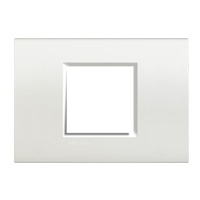 Bticino LL-Afdekpl. rechth large 2 mod wit Living Light wit