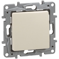 10 x Legrand Niloé drukknop 6A 250V NO-NC crème met schroefbevestiging Legrand Niloé crème