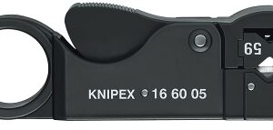 Knipex Ontmantelingsgereedschap voor coax-kabel RG 58 / RG 59 / RG 62 L 180 mm Kabel strippers