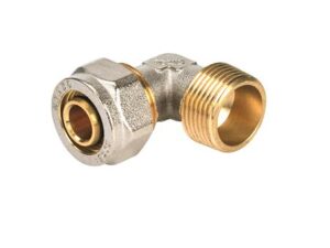 Henco schroefknie 90° 16-1/2M Henco schroefkoppelingen Knie 90° buitendraad