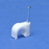 100 x Legrand Hechtklem Fixfor ronde kabel diam. 8mm -wit- spijker 25mm Nagelklemmen