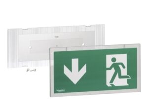 SCHNEIDER EMERGENCY LIGHTING EXIWAY Easyled Vetrosignal exit sign d Noodverlichting