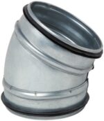 Aldes VIRTUO-FIX segmentbocht 30° m rubber Ø200 om buis in hoek 30° te leggen Virtuo-fix