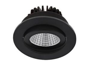 INDIGO ALIS 1014R LED 9W 800Lm 3000K 38° DIM MAT ZWART Led inbouwspots