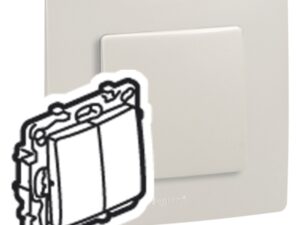 10 x Legrand Niloé dubbele wissel crème Legrand Niloé crème