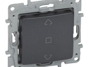 4 x Legrand Niloé DIY rolluikbed. Antrac. Legrand Niloé antraciet
