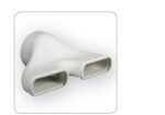 Renson EASYFLEX Verloopstuk – recht dubbel – diameter 125 (2x140x60mm) EasyFlex