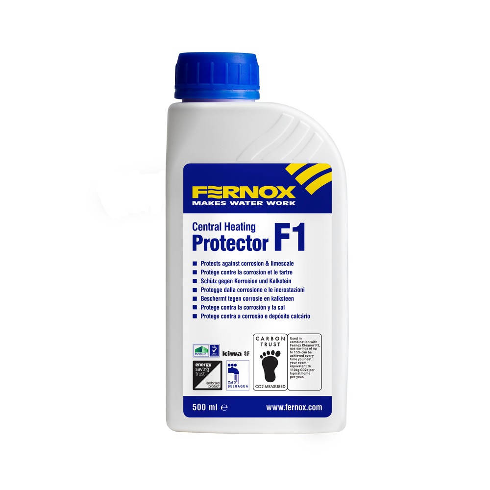 FERNOX f1 500ml flacon bescherming tegen corrosie en kalk CV-bescherming