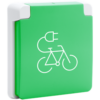 Niko Hydro grijs fietsoplaadpunt 16 A/250 Vac met penaarde Niko Hydro Grijs stopcontacten
