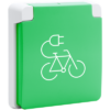 Niko Hydro grijs fietsoplaadpunt met insteekklemmen Niko Hydro Grijs stopcontacten