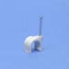 100 x Legrand Hechtklem Fixfor ronde kabel diam. 14mm -grijs- spijker 20mm Nagelklemmen