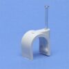 40 x Legrand Hechtklem Fixfor ronde kabel diam. 22mm -grijs- spijker 20mm Nagelklemmen