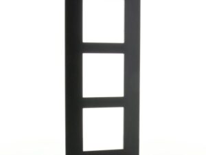 Legrand Valena Next afdekplaat 3 mechanismen  vert centerafstand 57mm zwart Valena Next Zwart