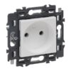 Legrand Valena Next contactdoos 2P zonder aarding volledig apparaat wit met spanklauwen Valena Next Wit