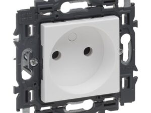 Legrand Valena Next contactdoos 2P zonder aarding volledig apparaat wit met spanklauwen Valena Next Wit