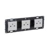 Legrand  Valena Next vlakke contactdoos 3x2P+A 16A volledig apparaat wit met schroefbev Valena Next Wit