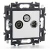 Legrand Valena Next TV/FM/SAT contactdoos ster volledig apparaat wit met spanklauwen Valena Next Wit