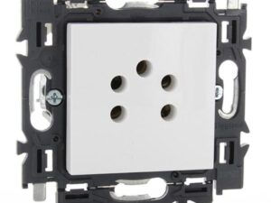 Legrand Valena Next telefooncontacontactdoos volledig apparaat wit met spanklauwen Valena Next Wit