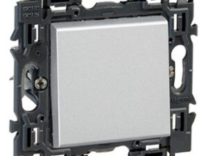 Legrand Valena Next drukknop 6A volledig apparaat alu met spanklauwen Valena Next Aluminium