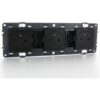 Legrand  Valena Next vlakke contactdoos 3x2P+A 16A volledig apparaat zwart met schroef Valena Next Zwart