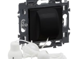 Legrand Valena Next trekschakelaar 10AX volledig apparaat zwart met spanklauwen Valena Next Zwart