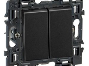 Legrand Valena Next wisselschakelaar 10AX + drukknop 6A volledig apparaat zwart + spankl Valena Next Zwart