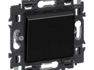 Legrand Valena Next enkelpolige schakelaar 10AX volledig apparaat zwart met spanklauwen Valena Next Zwart