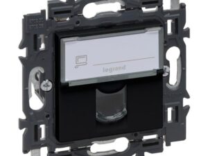 Legrand Valena Next contactdoos RJ45 UTP cat6 volledig apparaat zwart met spanklauwen Valena Next Zwart