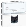 LEGRAND LCS2 contactdoos RJ45 CAT5e U/UTP 2 modules Mosaic witte kleur Mosaic Stopcontacten