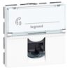 LEGRAND LCS2 contactdoos RJ45 CAT6 F/UTP 2 modules Mosaic witte kleur Mosaic Stopcontacten