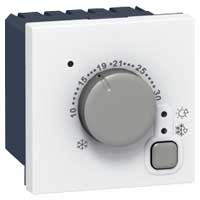 LEGRAND Mosaic elektronische thermostaat 250V 2 modules wit Mosaic Schakelaars
