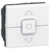 LEGRAND Mosaic drukknop voor rolluikbediening 500W 2 modules wit Mosaic Schakelaars
