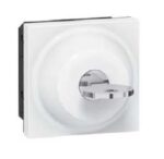 LEGRAND Mosaic sleutelschakelaar 3 standen 6A 250V 2 modules wit Mosaic Schakelaars