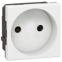 LEGRAND Mosaic contactdoos 2P 10/16A 250V 2 modules wit Mosaic Stopcontacten