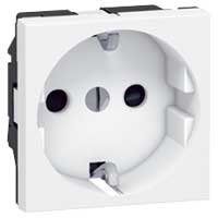 LEGRAND Mosaic contactdoos 2P+A Schuko wit Mosaic Stopcontacten