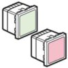 LEGRAND Mosaic signalisatieverlichting LED 2 modules groen/rood Mosaic Schakelaars