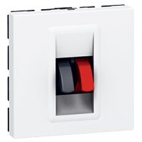 LEGRAND Mosaic contactdoos voor luidspreker 2 modules wit klemmen 4 mm² Mosaic Stopcontacten