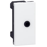 LEGRAND Mosaic contactdoos Jack aansluiting 3,5 mm vrouwelijk 1 module wit Mosaic Stopcontacten