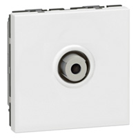 LEGRAND Mosaic contactdoos voor TV type  F  0 2400 MHz 2 modules wit Mosaic Stopcontacten