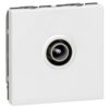 LEGRAND Mosaic contactdoos voor TV mannelijk 0-2400 MHz 2 modules wit Mosaic Stopcontacten
