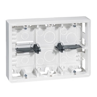 LEGRAND Mosaic opbouwkader rechthoekig voor 2×6, 2×8 of 2x3x2 modules diepte 50mm Mosaic opbouwkaders