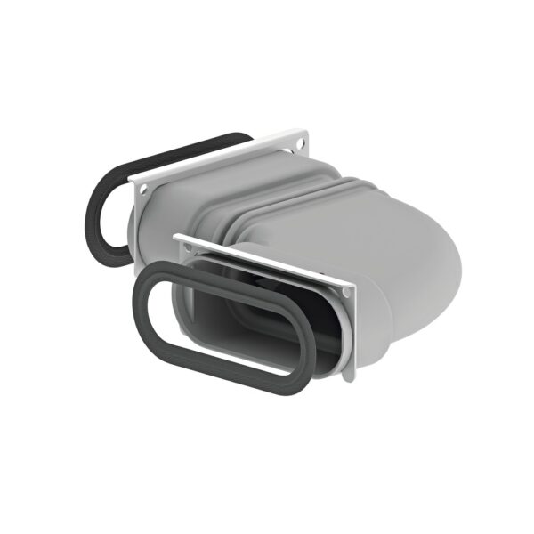 Zehnder ComfoFlat Bocht Flat 51 voor horizontale afbuiging 90° ComfoFlat