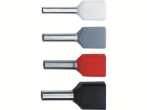 100 x Adereindhuls geïsoleerd koper 2X10mm² 14mm voor 2 geleiders Adereindhulsen