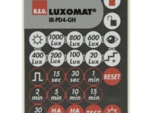 Luxomat Infrarood afstandsbediening PD4-M-1C-GH idem als 92479 maar voor lagere hoogte Buiten bewegingsdetectoren