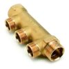 Comap verdeler messing 3/4″MF uitgang M22 hartafstand 35 mm 3 kringen Comap verdeler