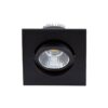 INDIGO Tipi-S1 vierkante richtbare inbouwspot LED 3W 290Lm 3000K 30° zwart incl.driver Led inbouwspots