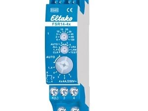 Eltako FSR144X Teleruptor met 4 contacten van 4A/250V AC. 1 module breed Teleruptoren en impulsschakelaars
