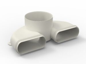 Renson EASYFLEX dubbele ventielaansluiting – diameter 125mm EasyFlex