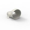 Renson EASYFLEX verloopstuk – rond naar plat 140 x 60 mm > Ø 125 mm EasyFlex