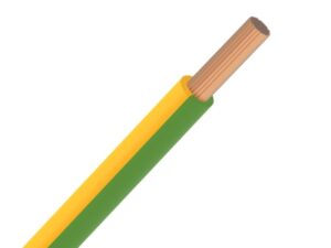 100 meter VOBs H07V-K draad PVC flexibel 750V Eca 60°C geel/groen 10mm² Soepele draad